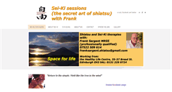 Desktop Screenshot of franksargentshiatsutherapy.com